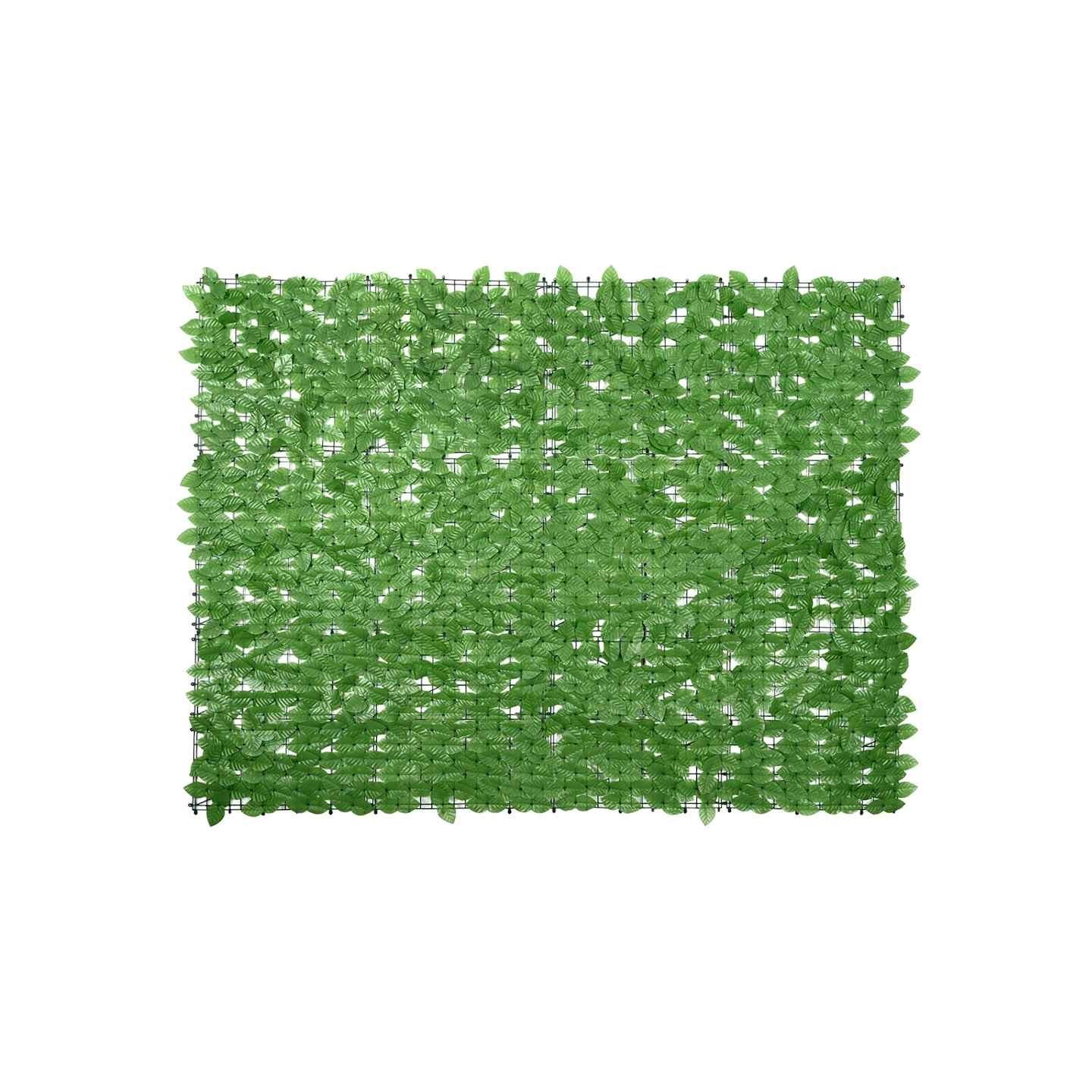 Écran de balcon avec feuilles vert 200x150 cm