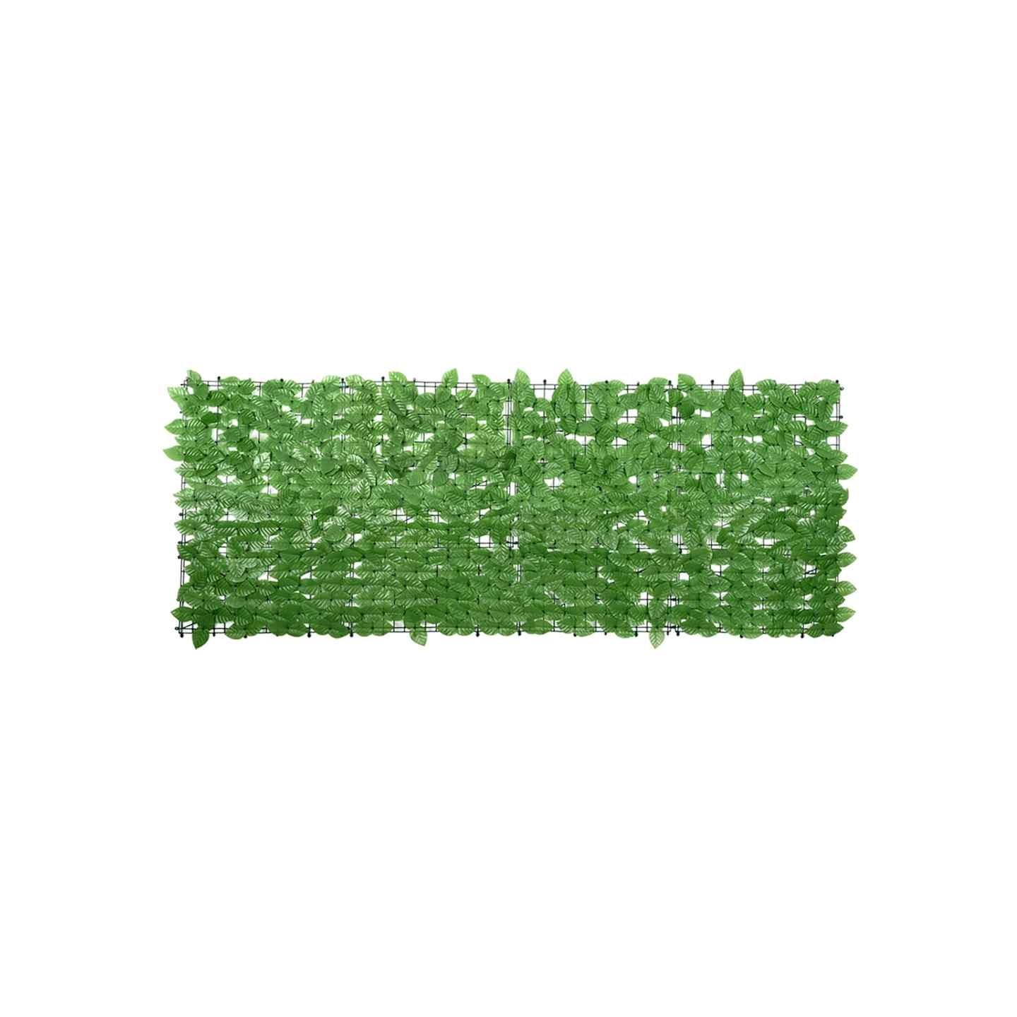Écran de balcon avec feuilles vert 200x75 cm