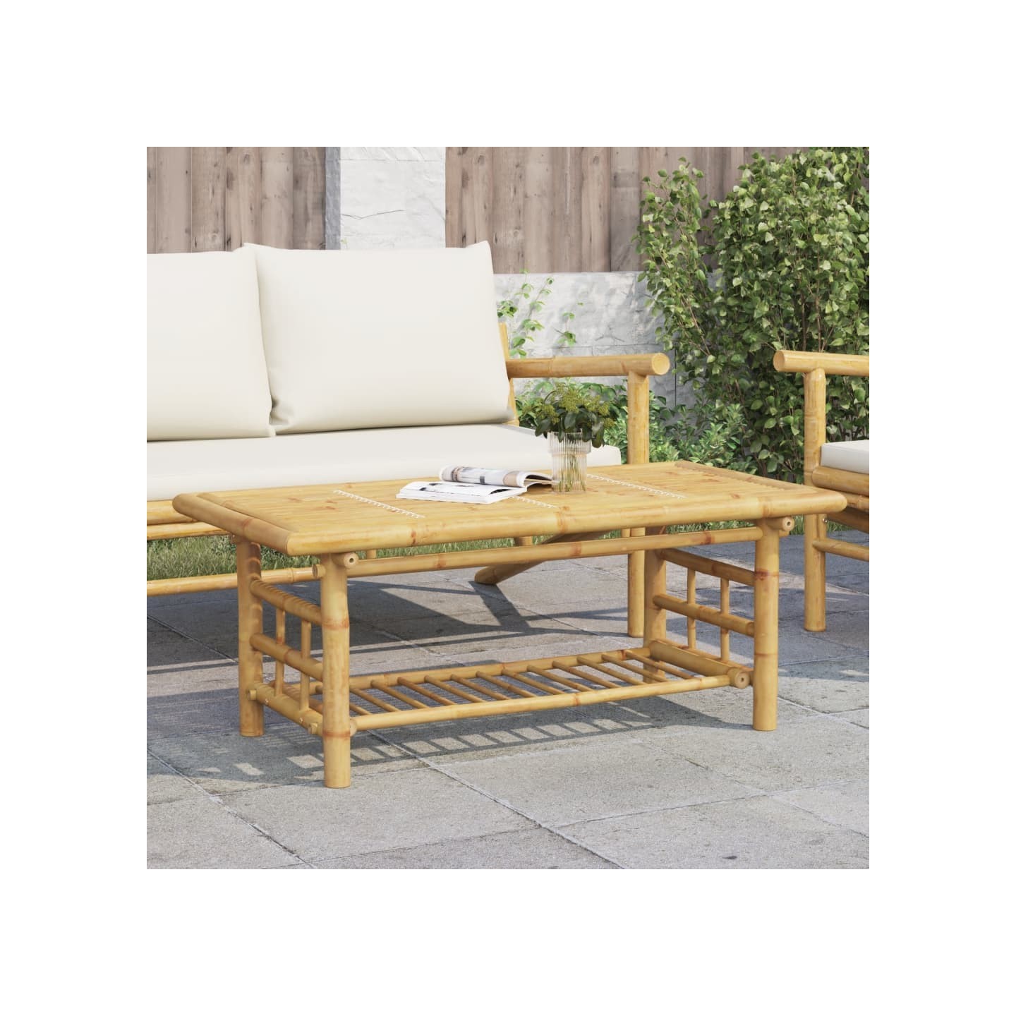 Table basse 110x55x45 cm bambou