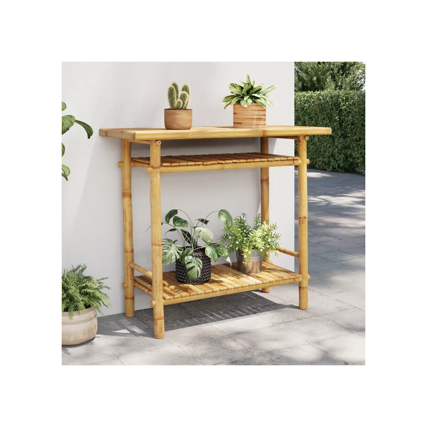 Table console 90x37x75 cm bambou