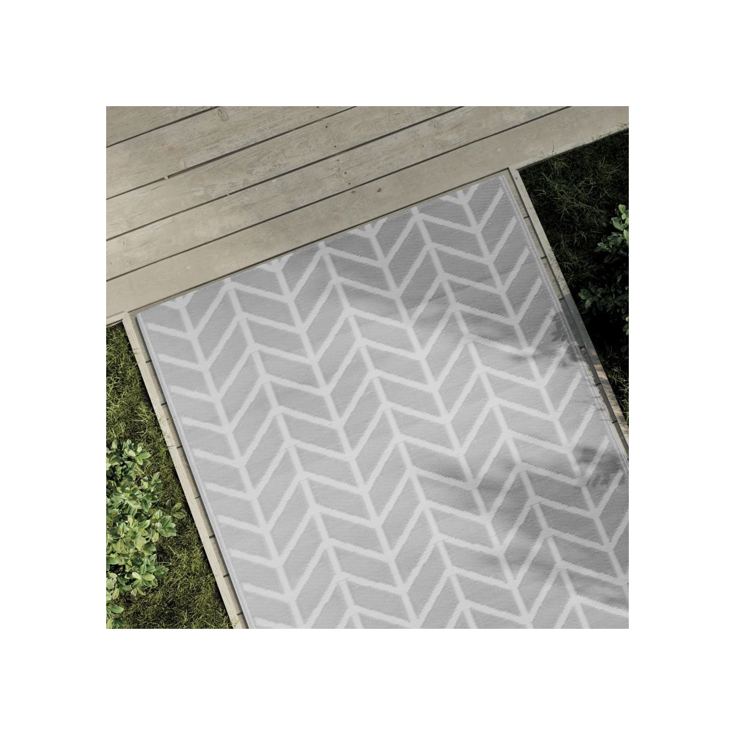 Tapis d'extérieur ARAKIL Gris 120x180 cm PP