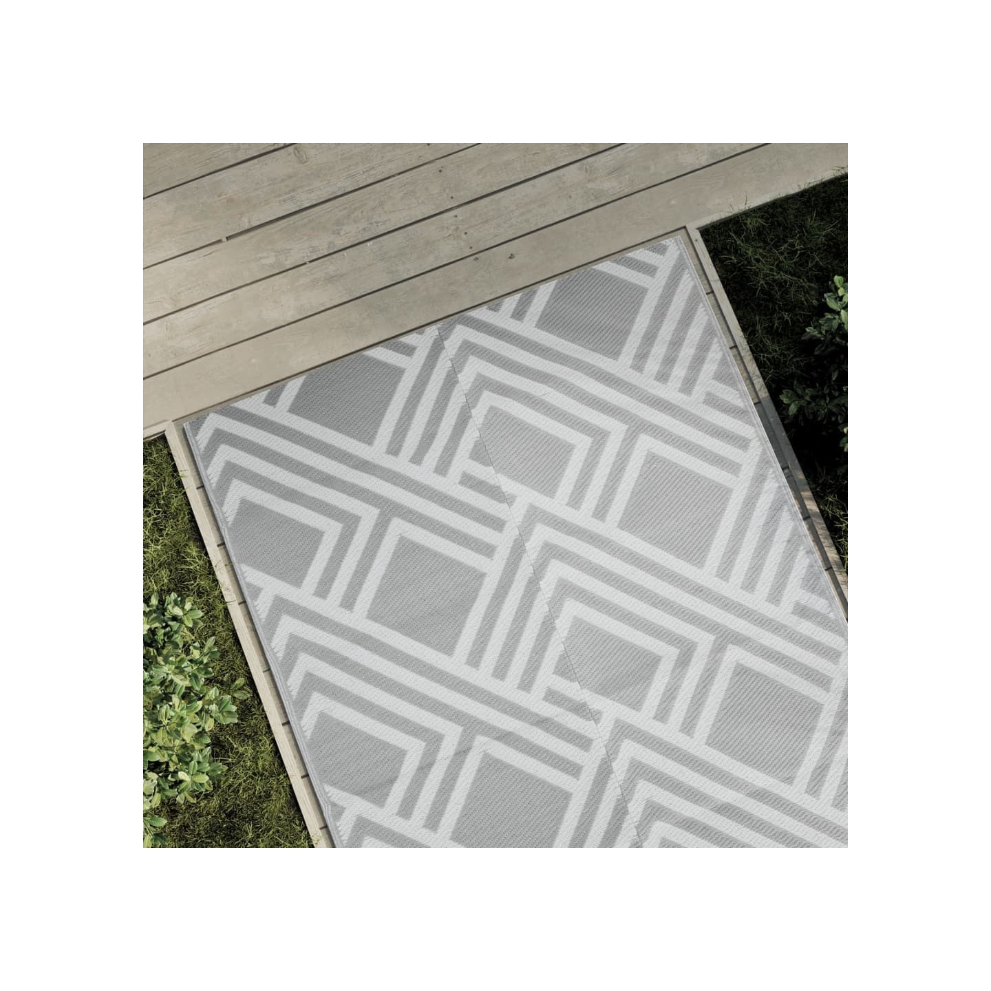 Tapis d'extérieur ARAKIL Gris 120x180 cm PP