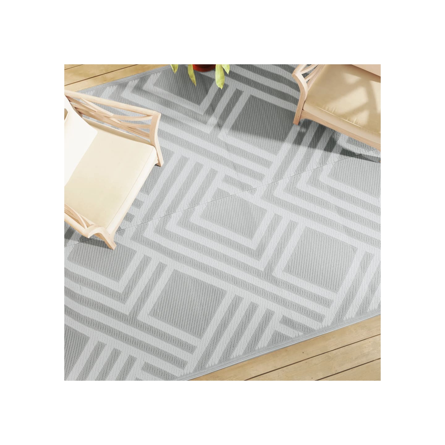 Tapis d'extérieur ARAKIL Gris 190x290 cm PP