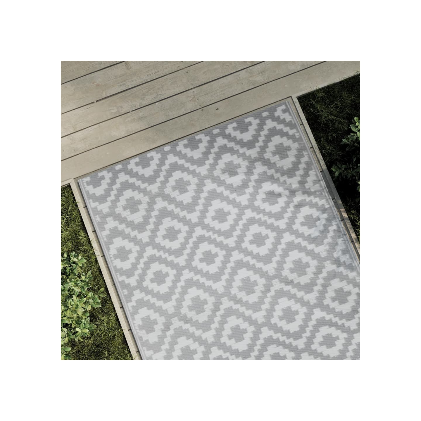 Tapis d'extérieur ARAKIL Gris 120x180 cm PP
