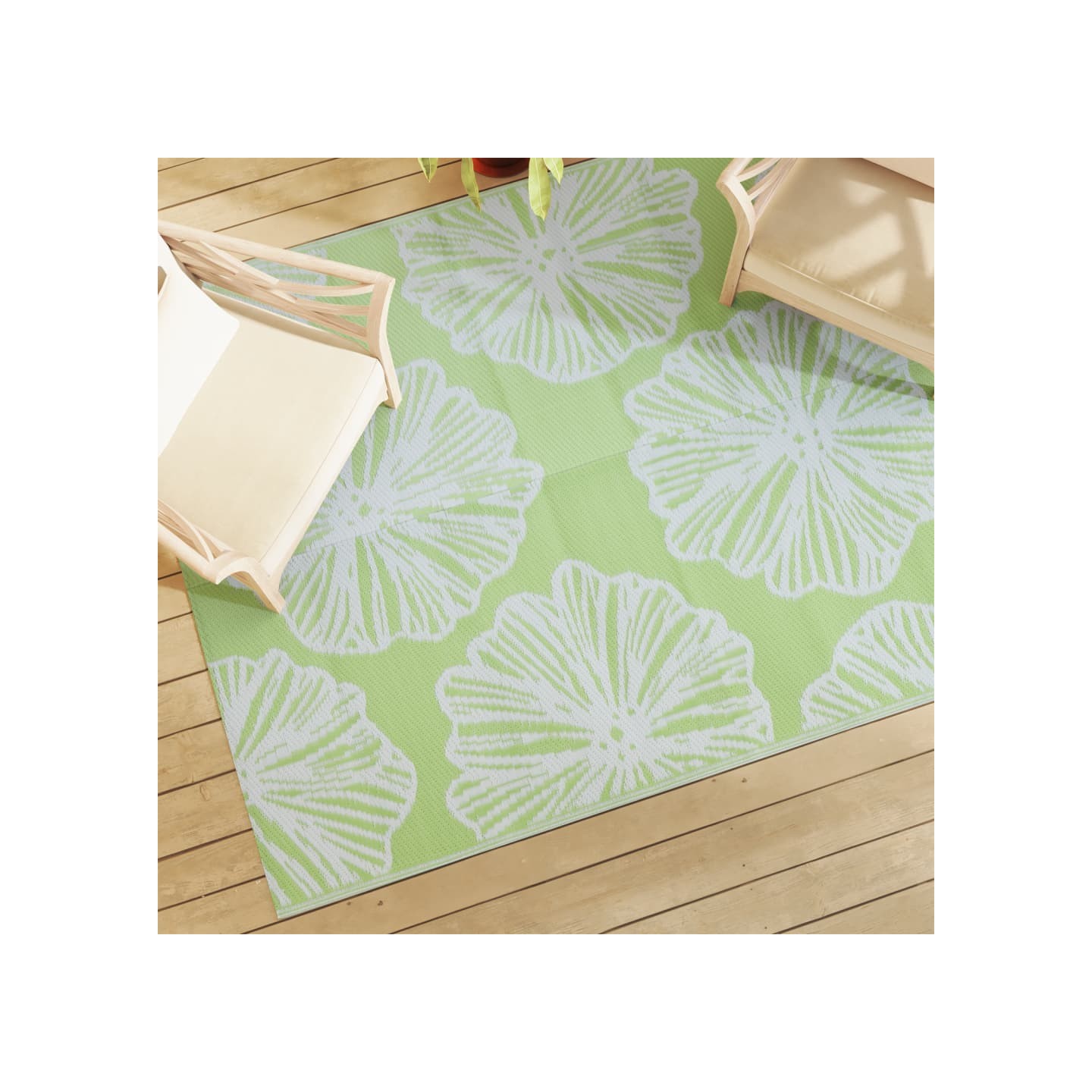 Tapis d'extérieur ARAKIL vert 160 x 230 cm PP