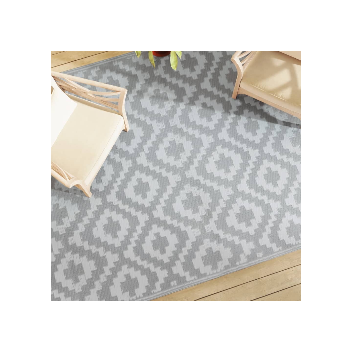 Tapis d'extérieur ARAKIL Gris 190x290 cm PP