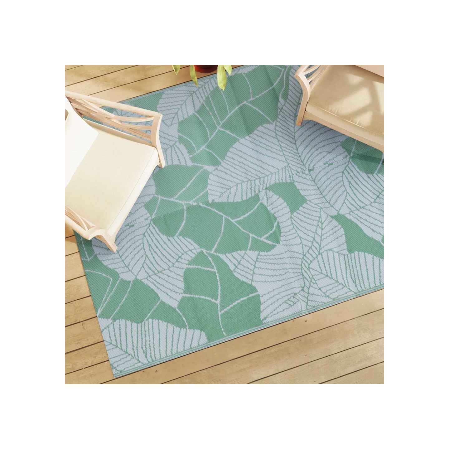 Tapis d'extérieur ARAKIL vert 190 x 290 cm PP