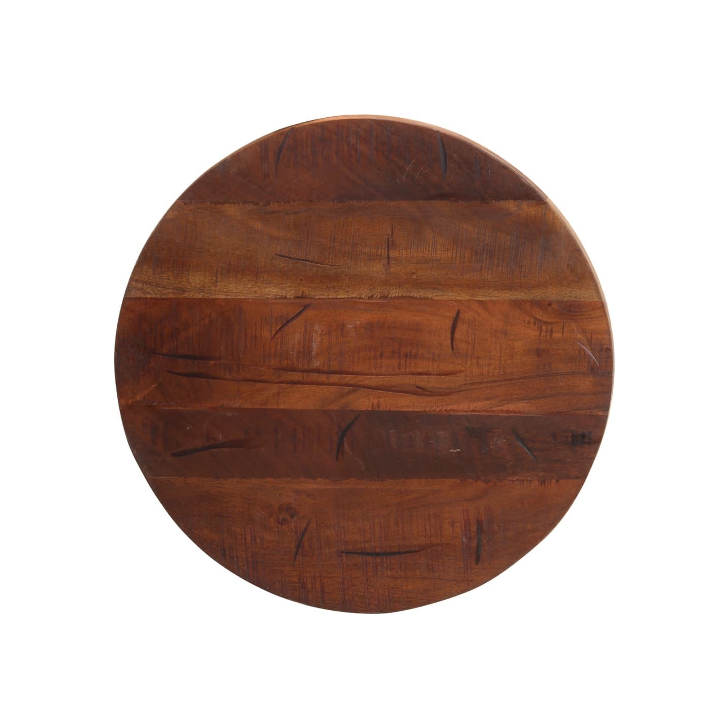 Dessus de table Ø 50x2,5 cm rond bois massif de récupération