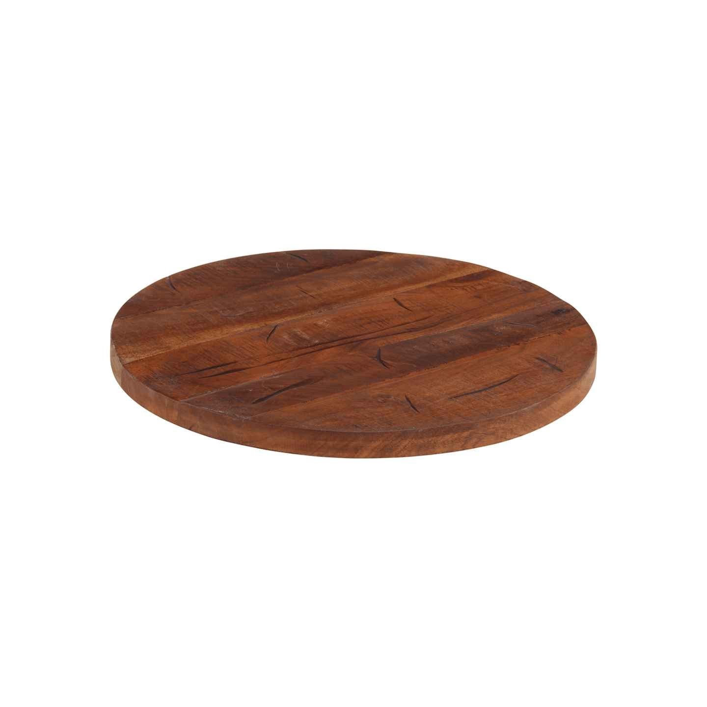 Dessus de table Ø 40x2,5 cm rond bois massif de récupération