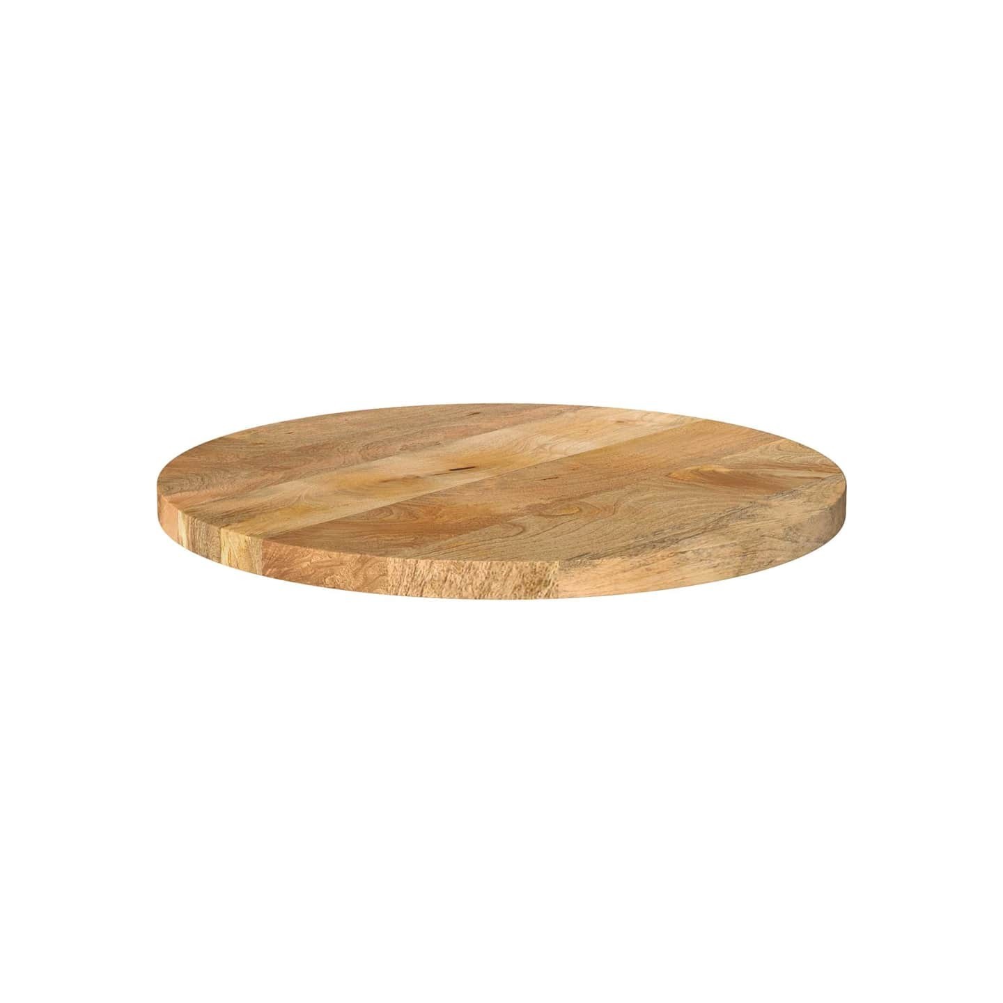 Dessus de table Ø 40x2,5 cm rond bois de manguier massif