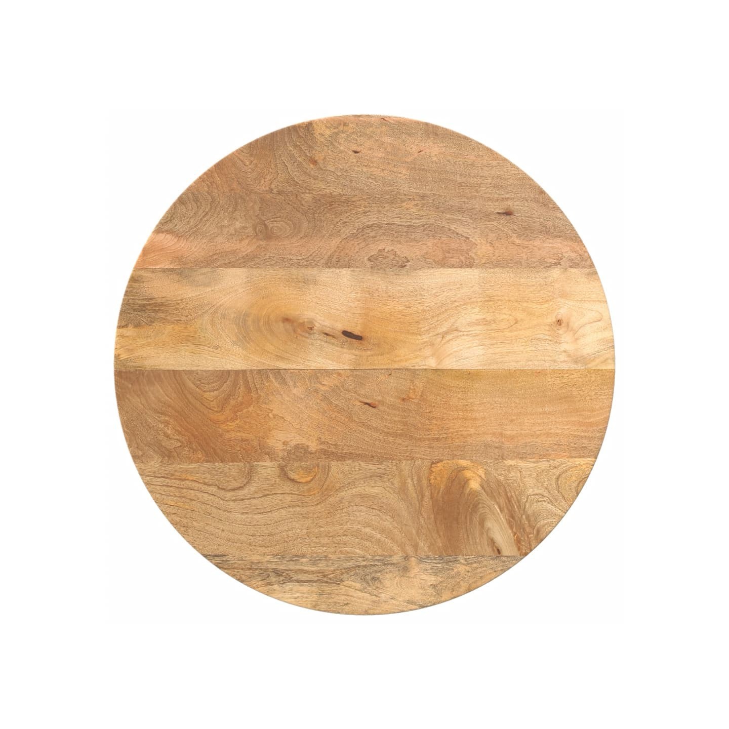 Dessus de table Ø 50x2,5 cm rond bois de manguier massif