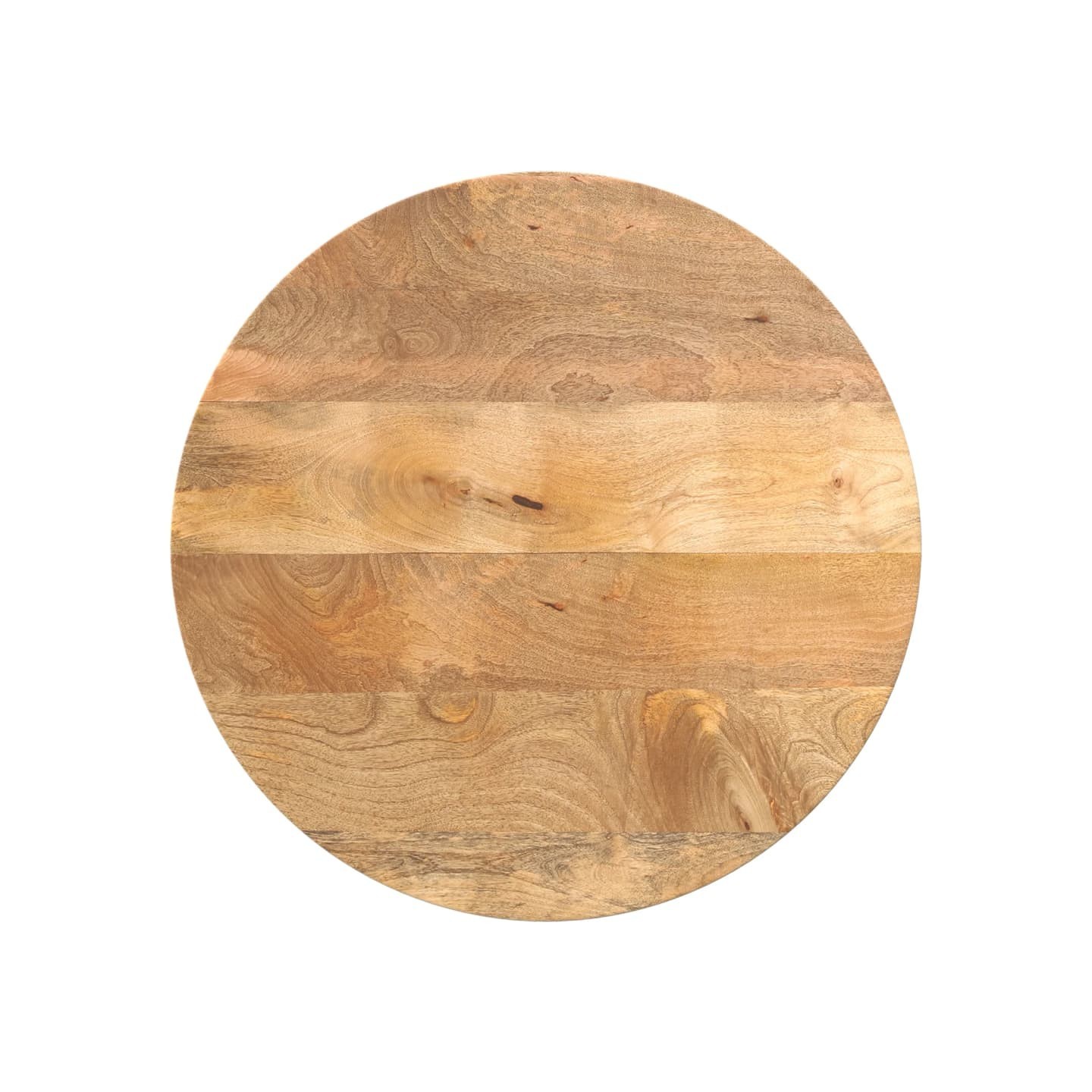 Dessus de table Ø 50x3,8 cm rond bois de manguier massif