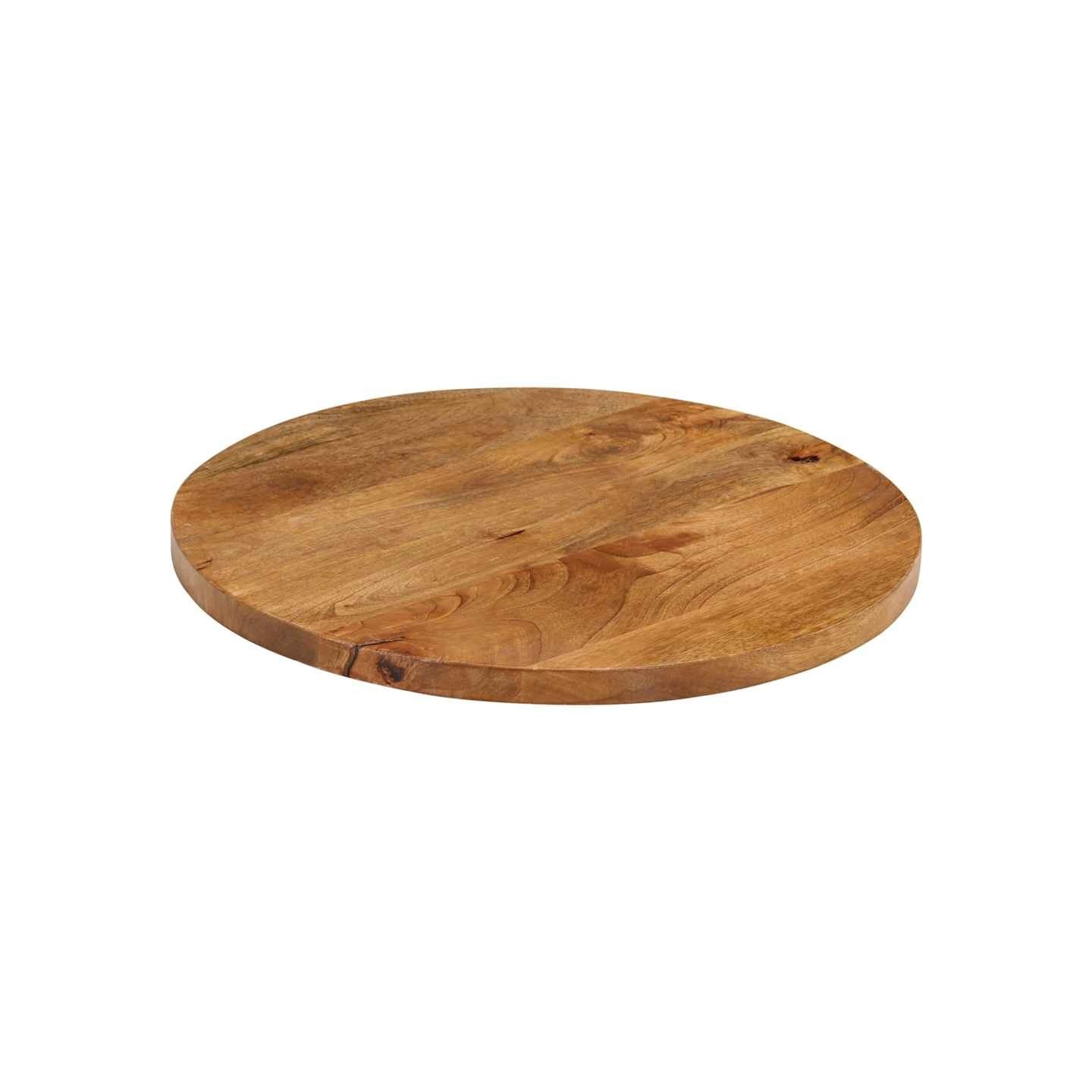 Dessus de table Ø 40x2,5 cm rond bois de manguier massif