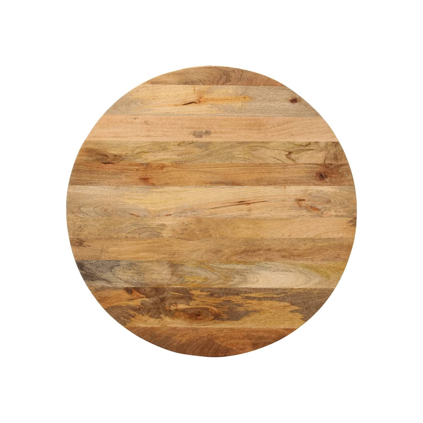 Dessus de table Ø 80x2,5 cm rond bois de manguier massif