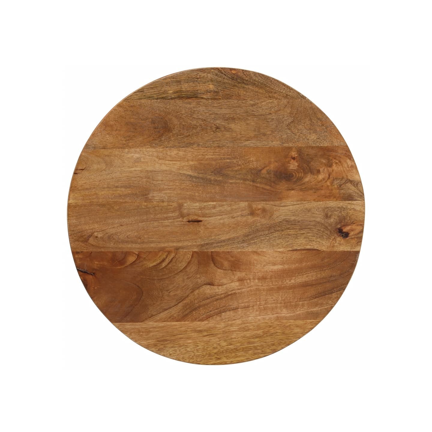 Dessus de table Ø 40x3,8 cm rond bois de manguier massif