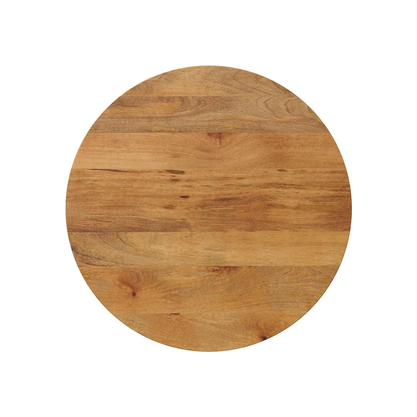Dessus de table Ø 70x2,5 cm rond bois de manguier massif