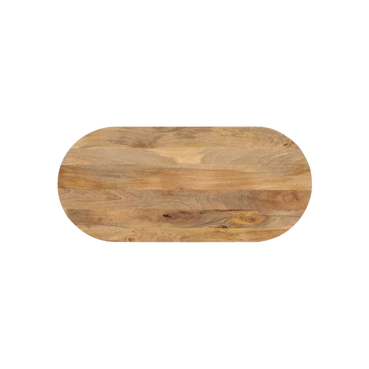 Dessus de table 80x40x2,5 cm ovale bois massif de manguier