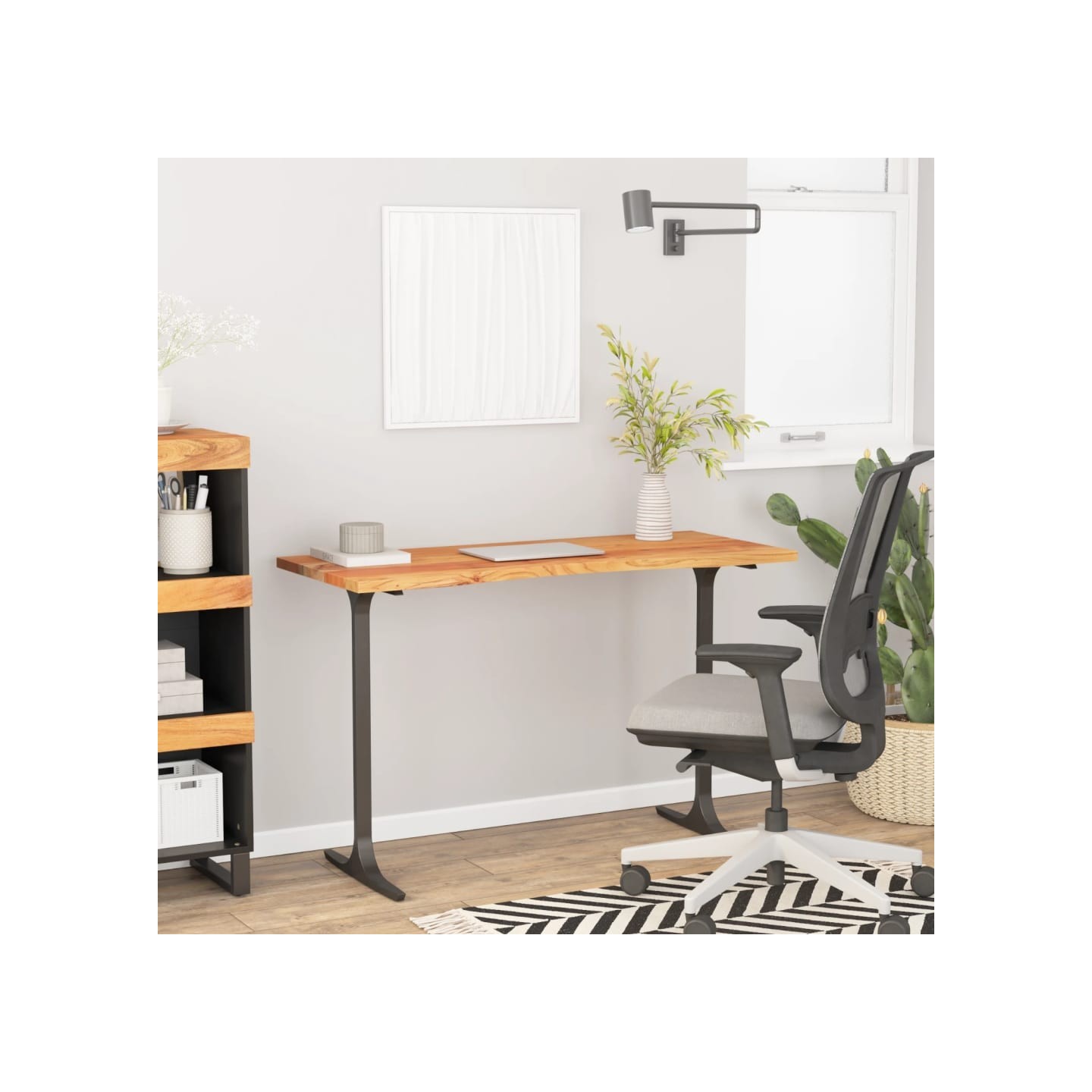 Dessus de bureau 110x60x2,5 cm rectangulaire bois massif acacia