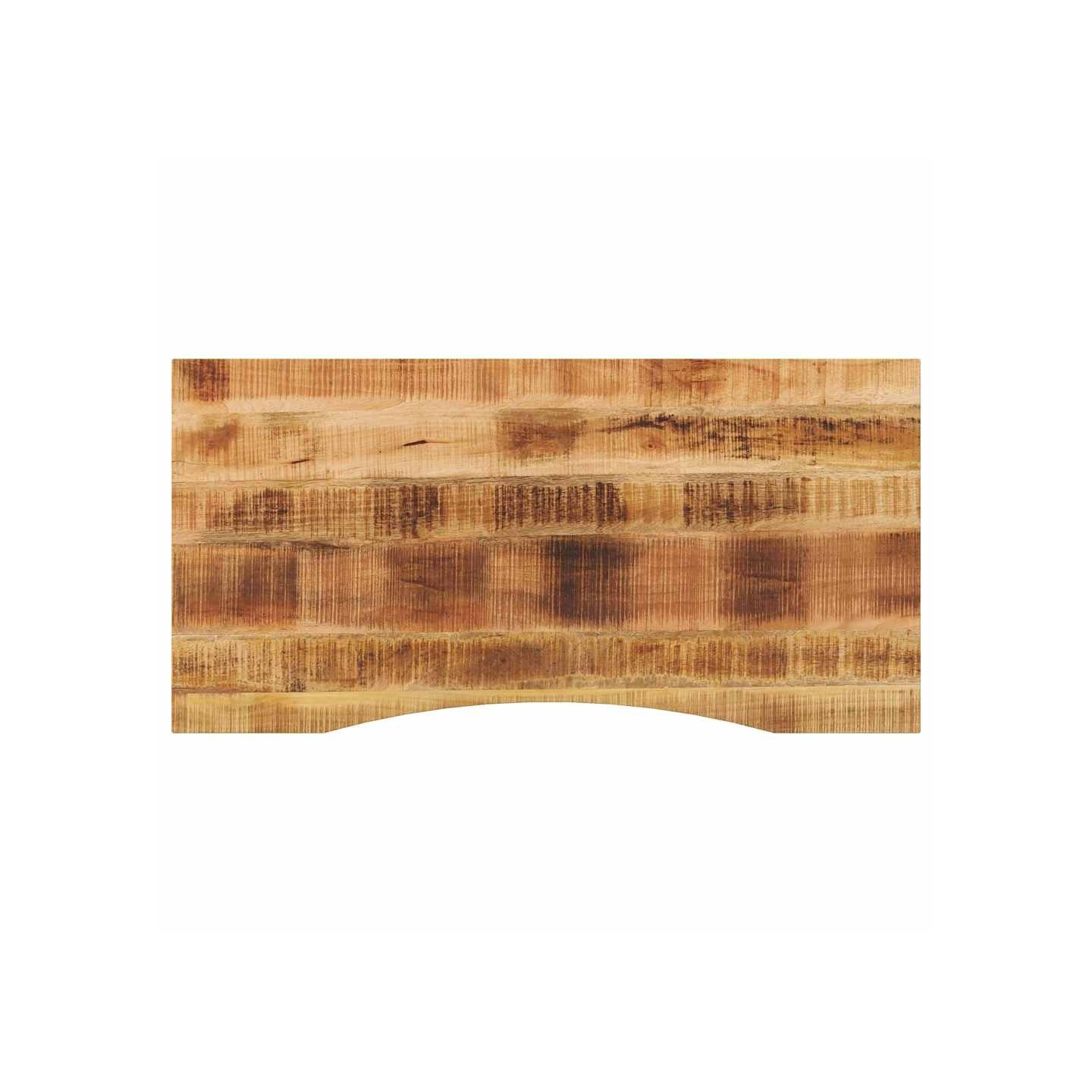 Dessus de bureau avec courbe 110x60x2,5 cm manguier massif brut