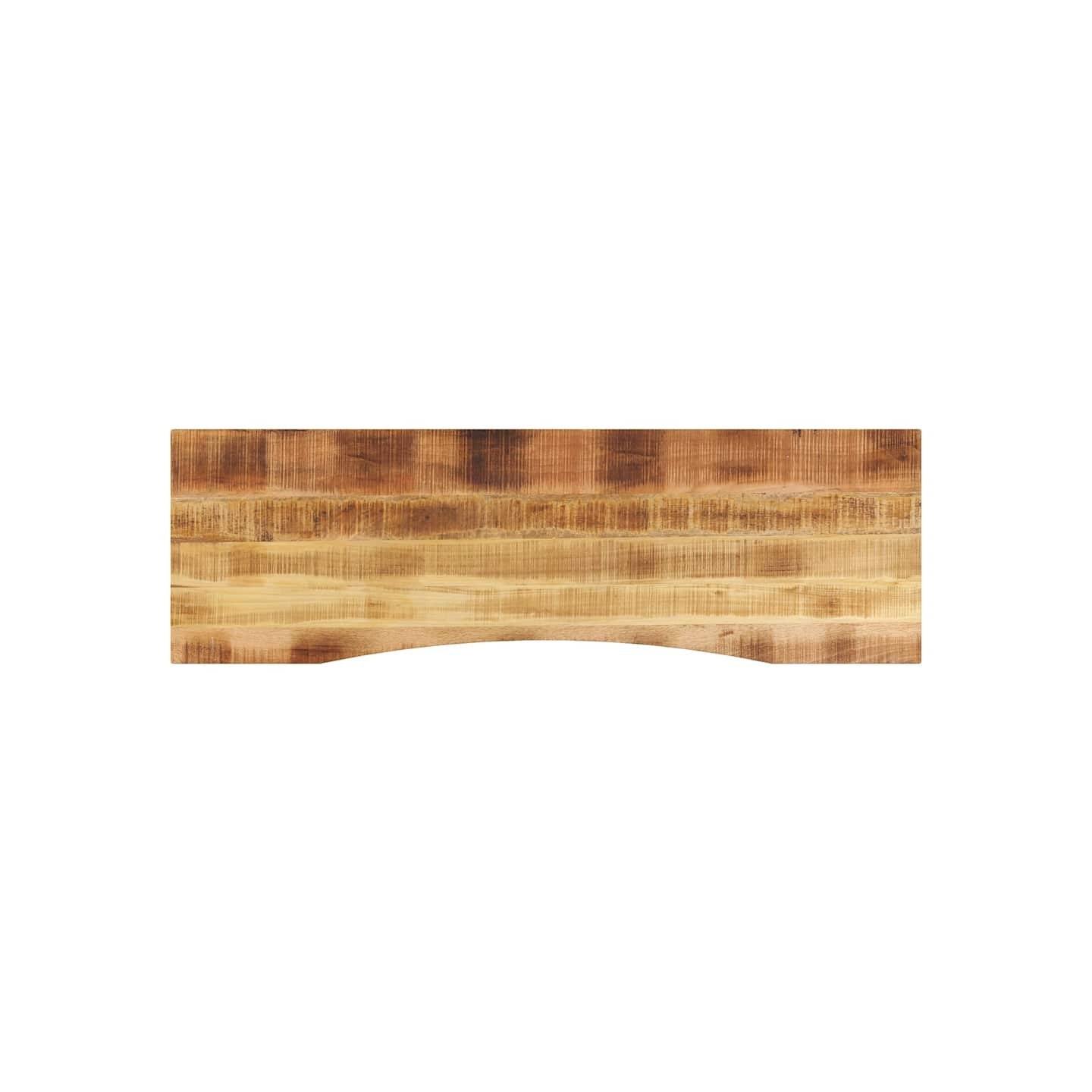 Dessus de bureau avec courbe 160x50x2,5 cm manguier massif brut