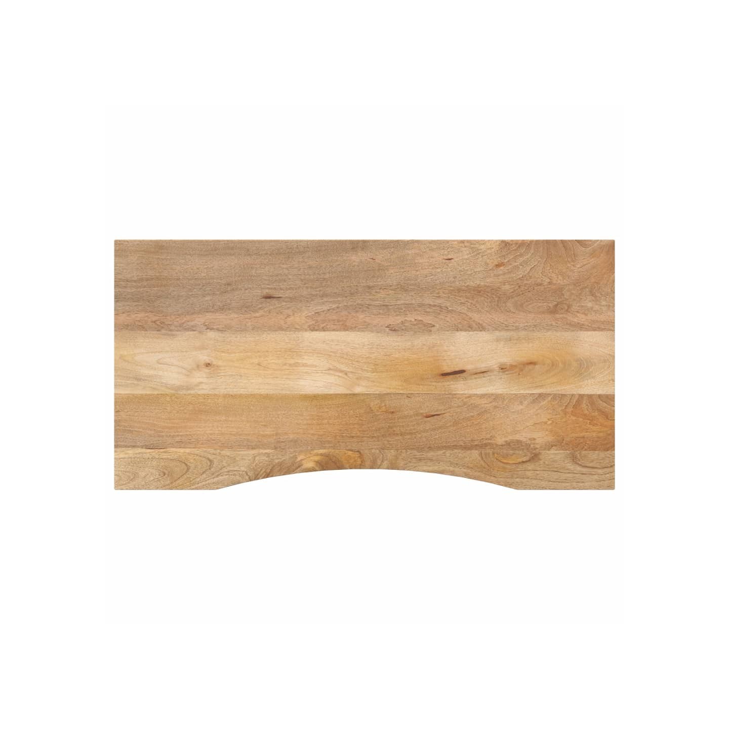 Dessus de bureau avec courbe 110x50x2,5 cm manguier massif brut