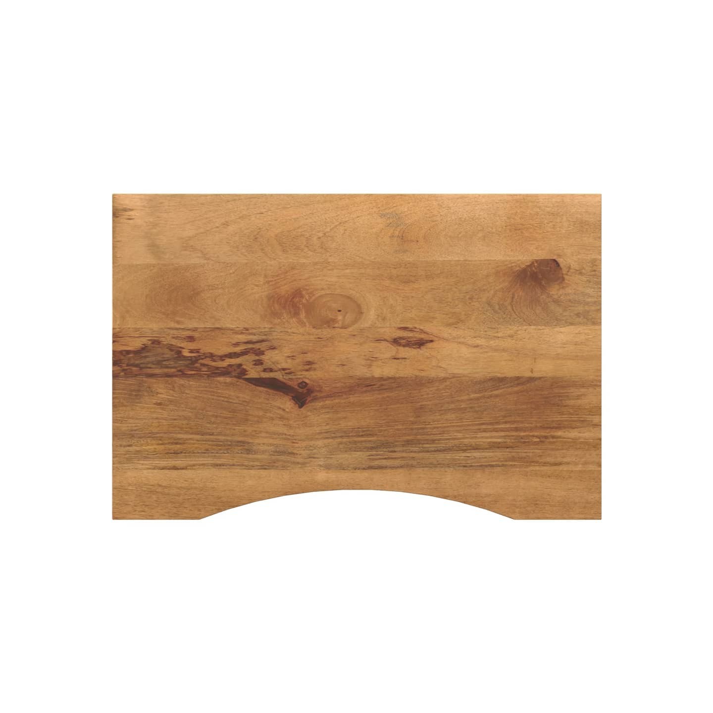 Dessus de bureau avec courbe 100x50x2,5 cm manguier massif brut