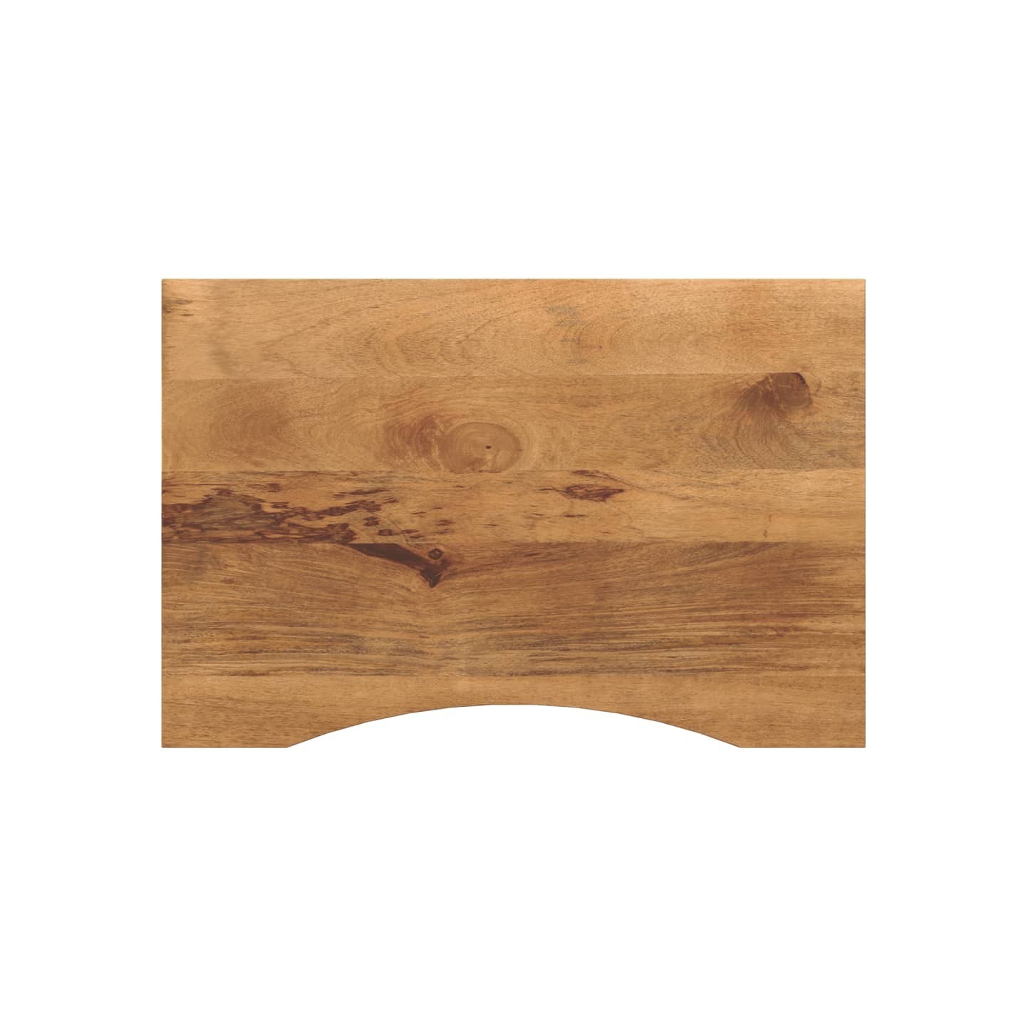 Dessus de bureau avec courbe 90x60x2,5 cm manguier massif brut
