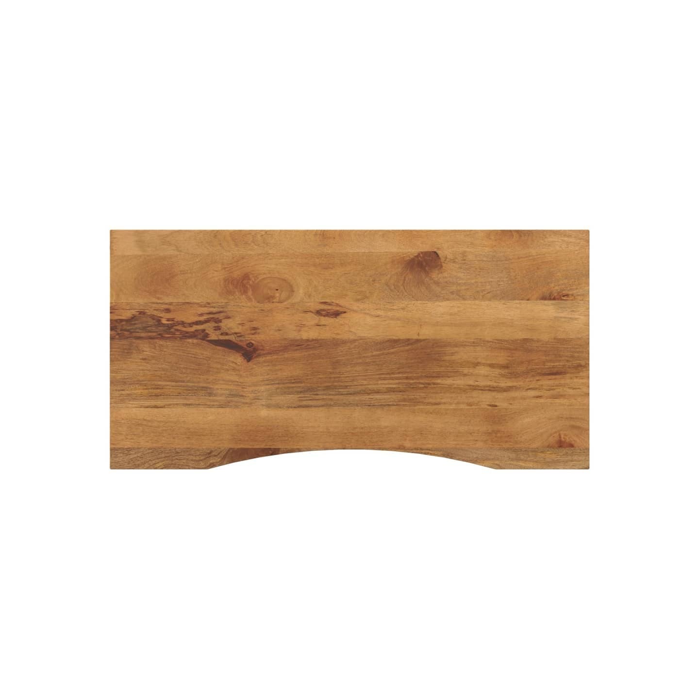Dessus de bureau avec courbe 120x50x2,5 cm manguier massif brut