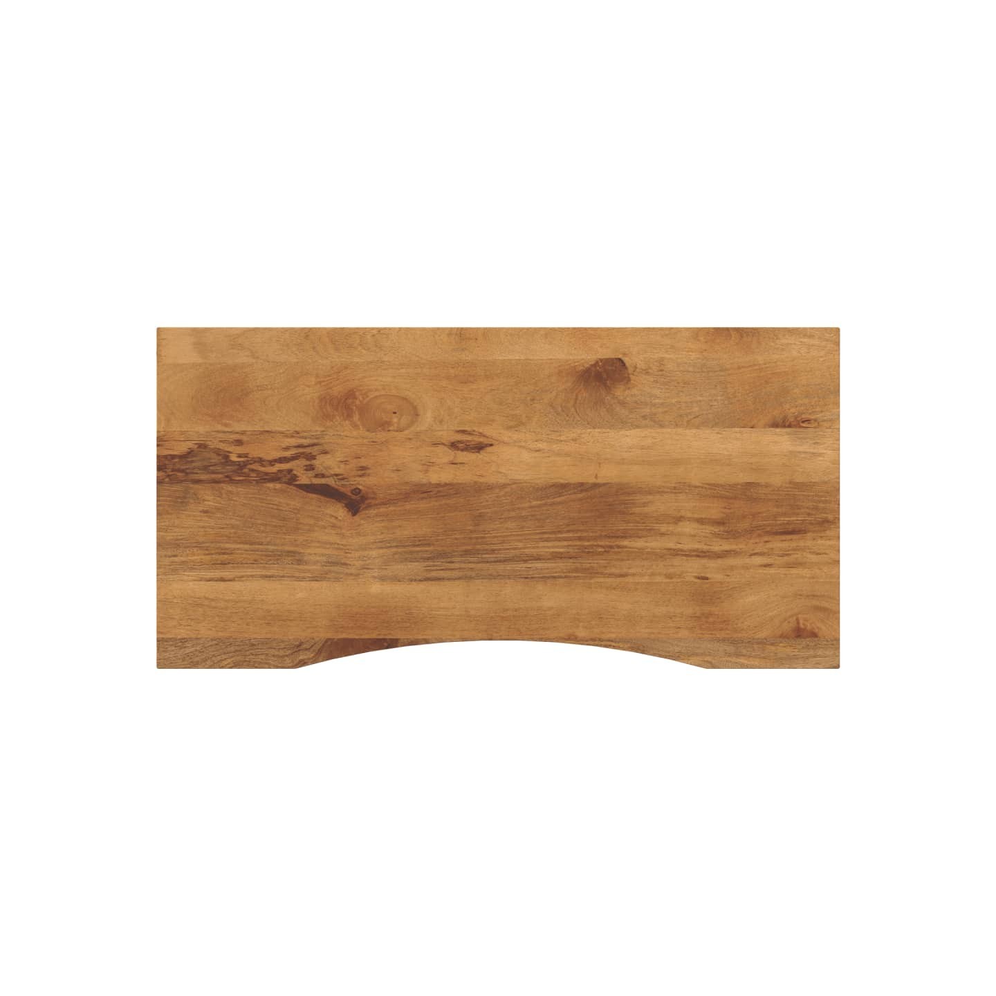 Dessus de bureau avec courbe 140x50x2,5 cm manguier massif brut
