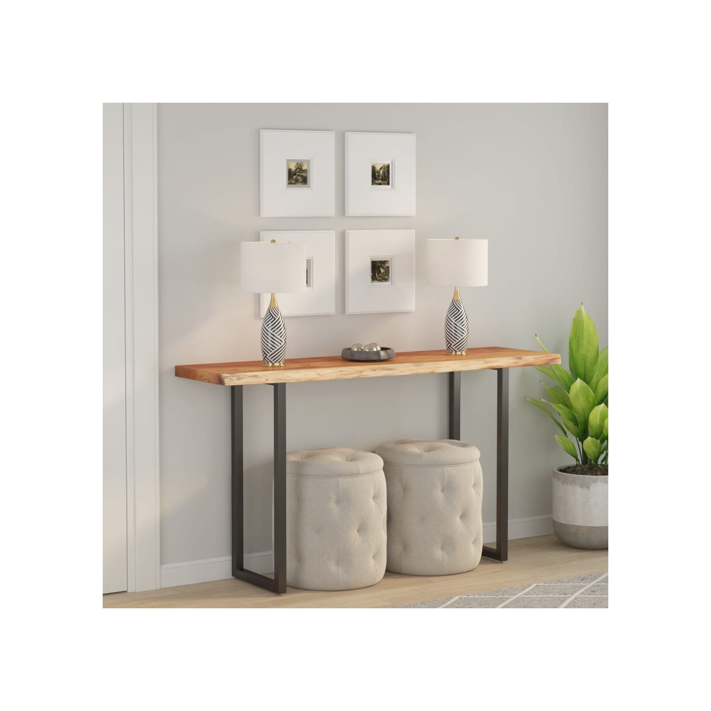 Dessus de table 110x40x2,5 cm rectangulaire bois massif acacia