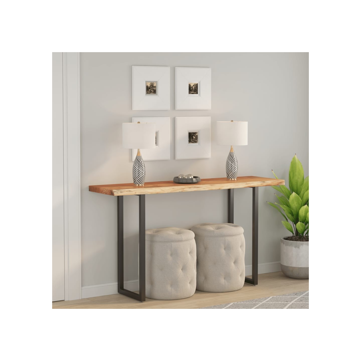 Dessus de table 120x40x2,5 cm rectangulaire bois massif acacia