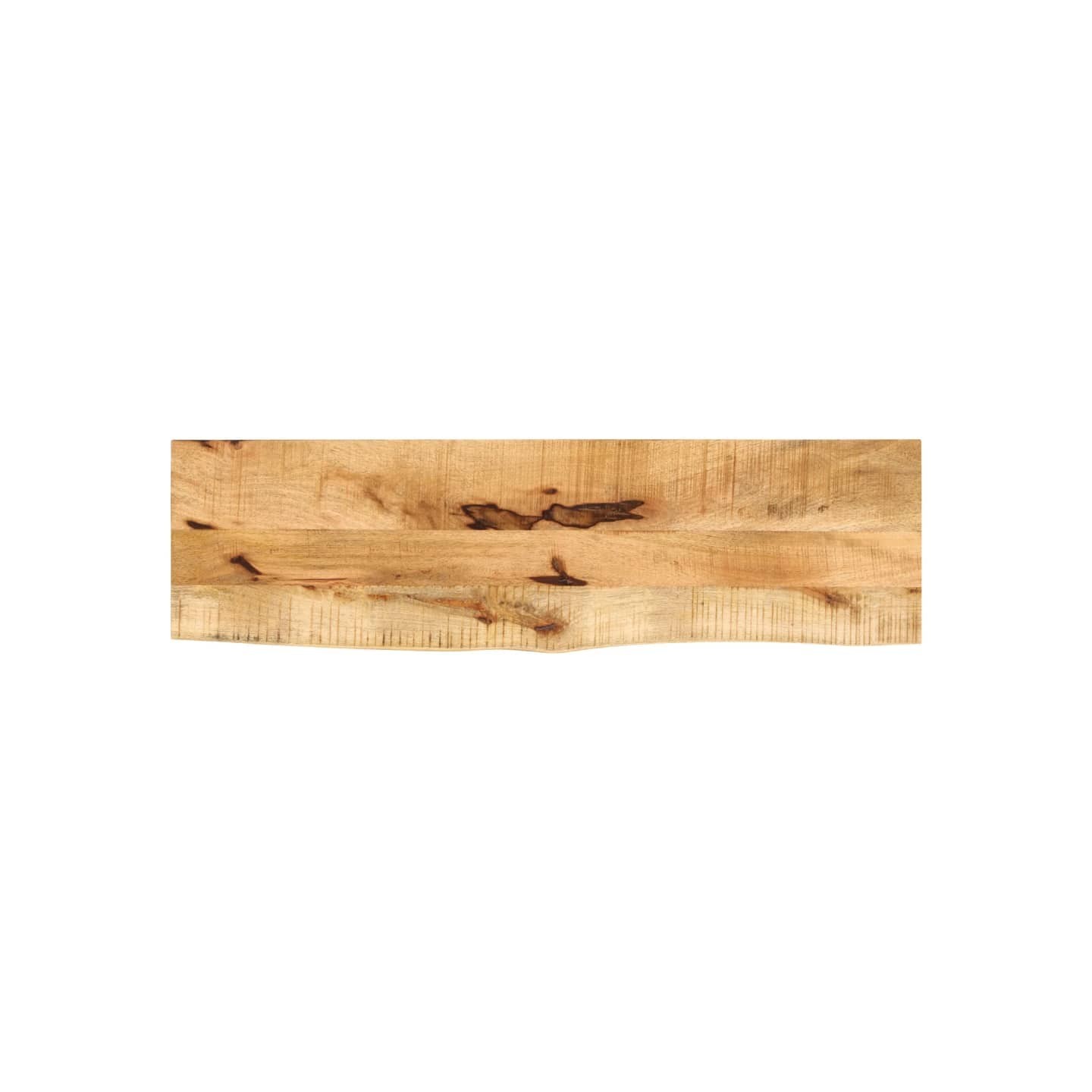 Dessus de table 120x40x2,5cm bord vif bois massif manguier brut