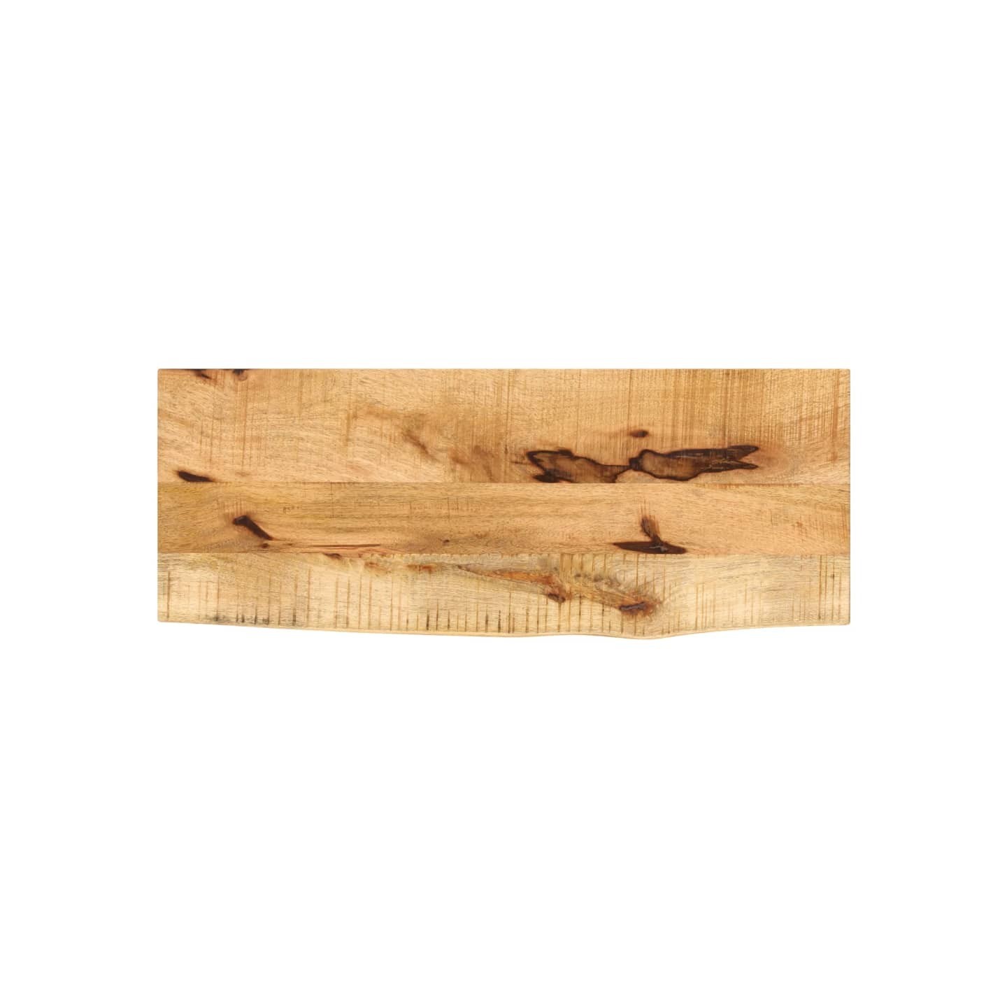 Dessus de table 80x40x2,5 cm bord vif bois massif manguier brut