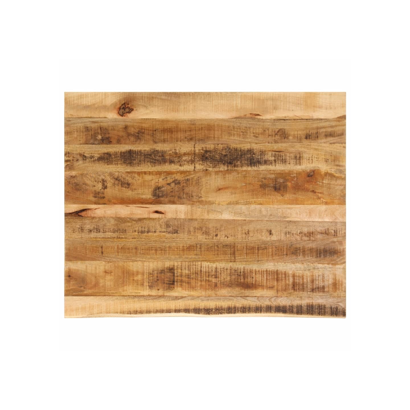 Dessus de table 110x80x2,5cm bord vif bois massif manguier brut