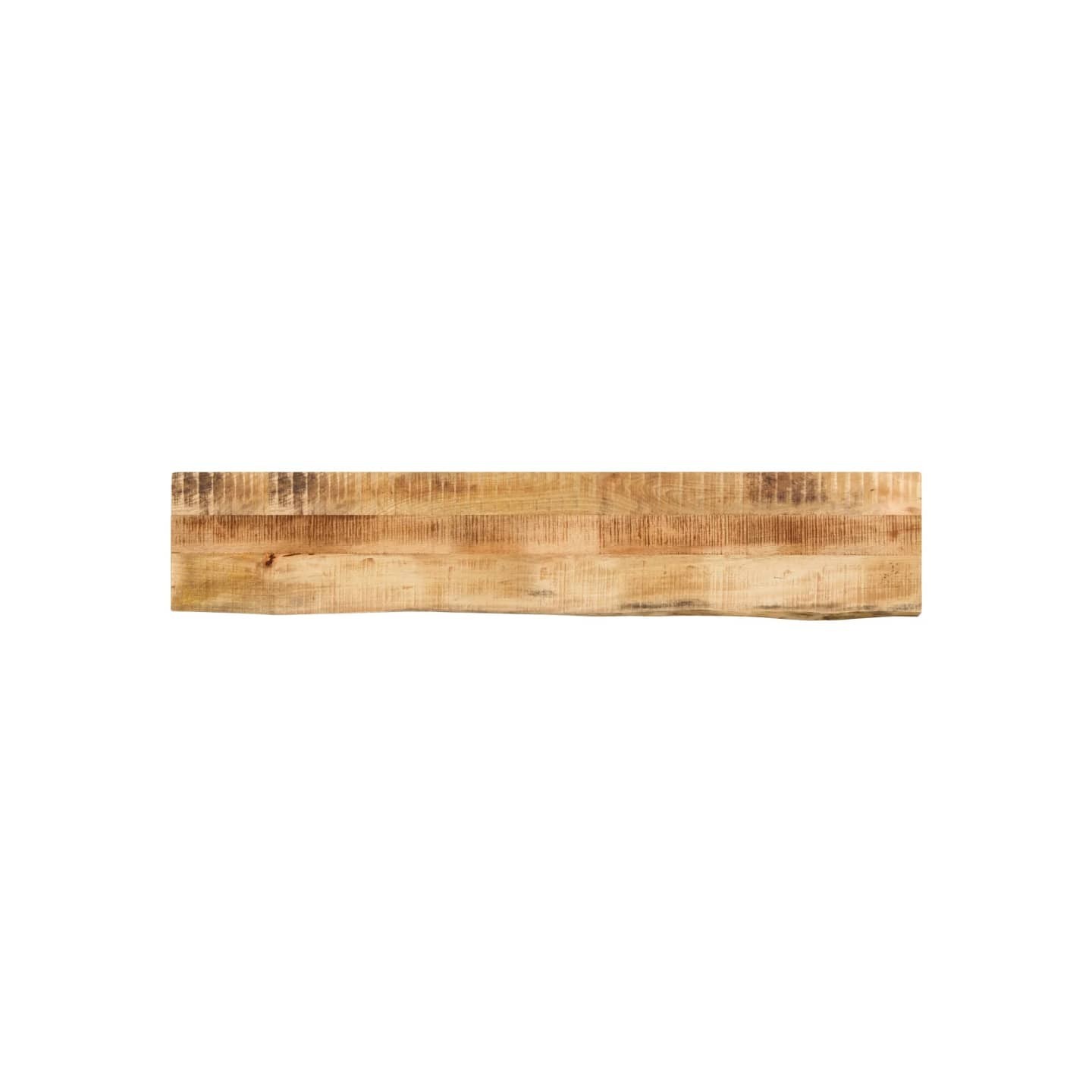 Dessus de table 140x40x2,5cm bord vif bois massif manguier brut