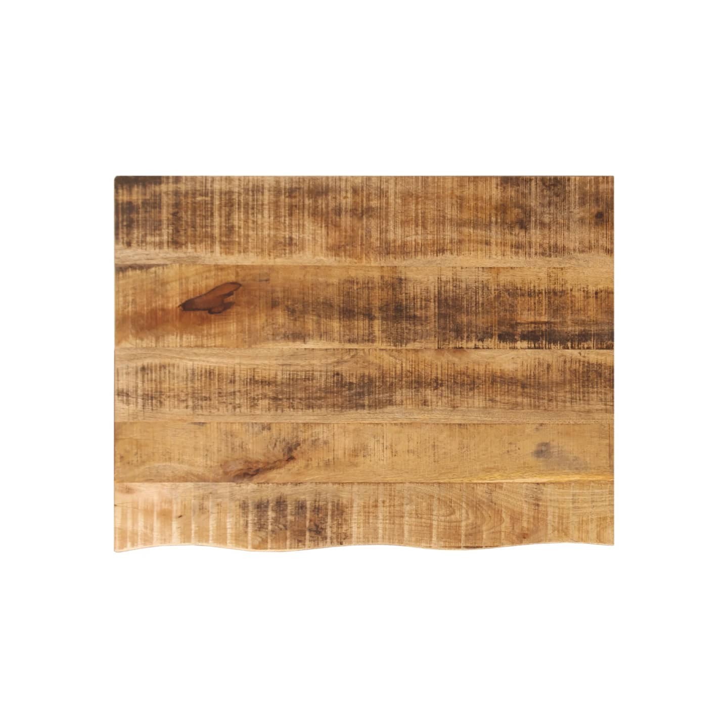 Dessus de table 90x60x2,5 cm bord vif bois massif manguier brut