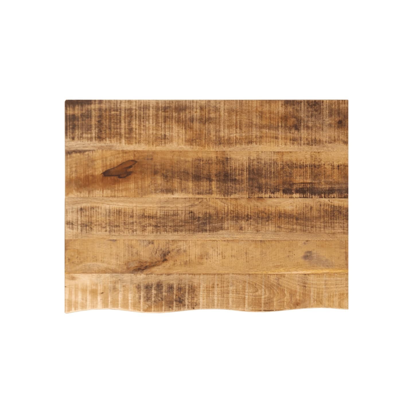 Dessus de table 70x60x3,8 cm bord vif bois massif manguier brut