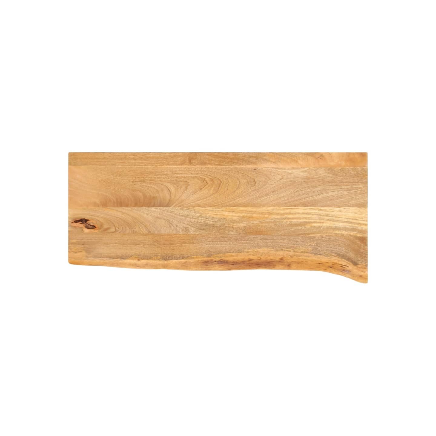 Dessus de table à bord vivant 80x40x2,5 cm bois massif manguier