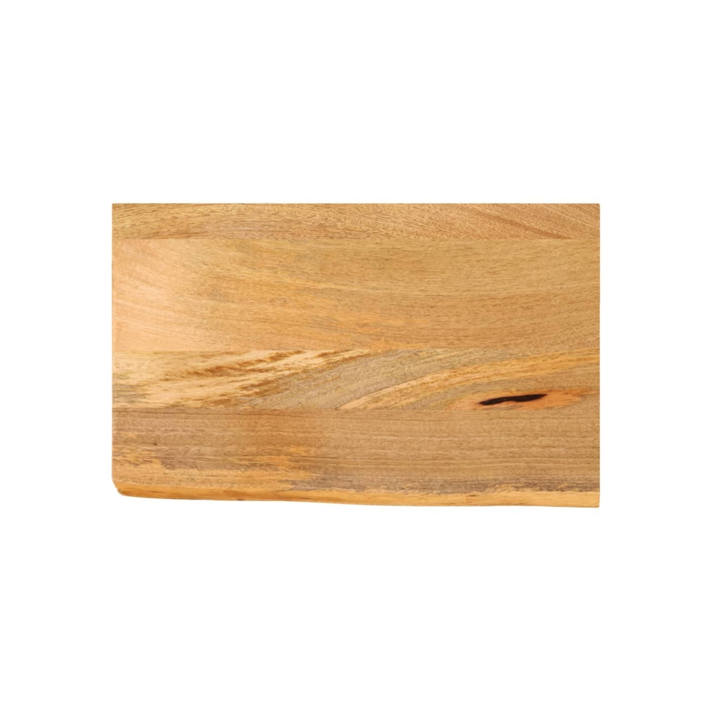 Dessus de table à bord vivant 50x40x2,5 cm bois massif manguier