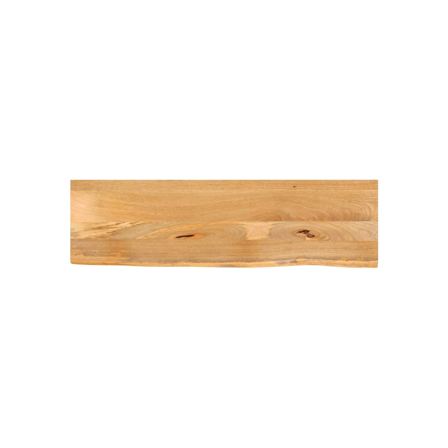 Dessus de table à bord vivant 100x20x3,8cm bois massif manguier