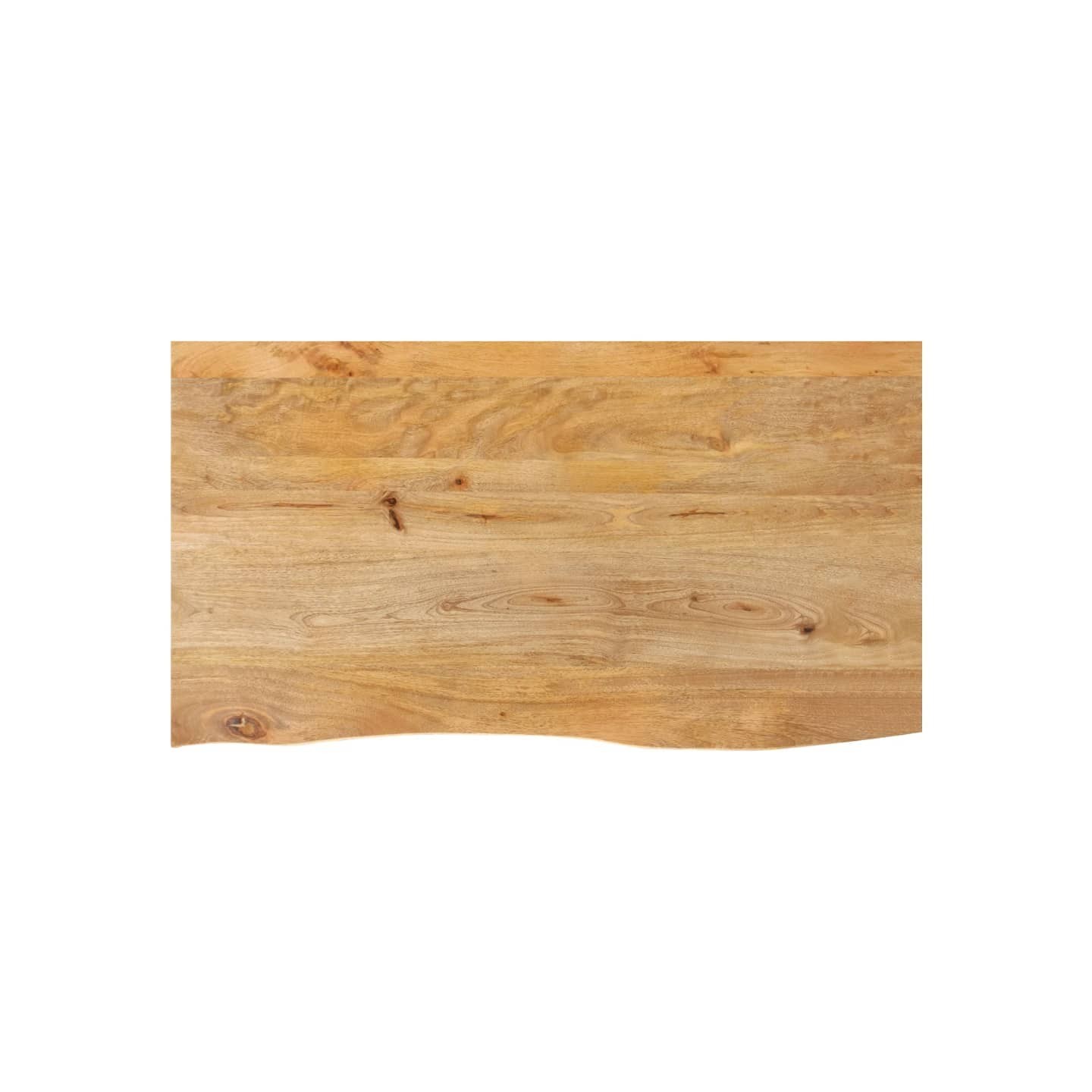 Dessus de table à bord vivant 110x60x3,8cm bois massif manguier