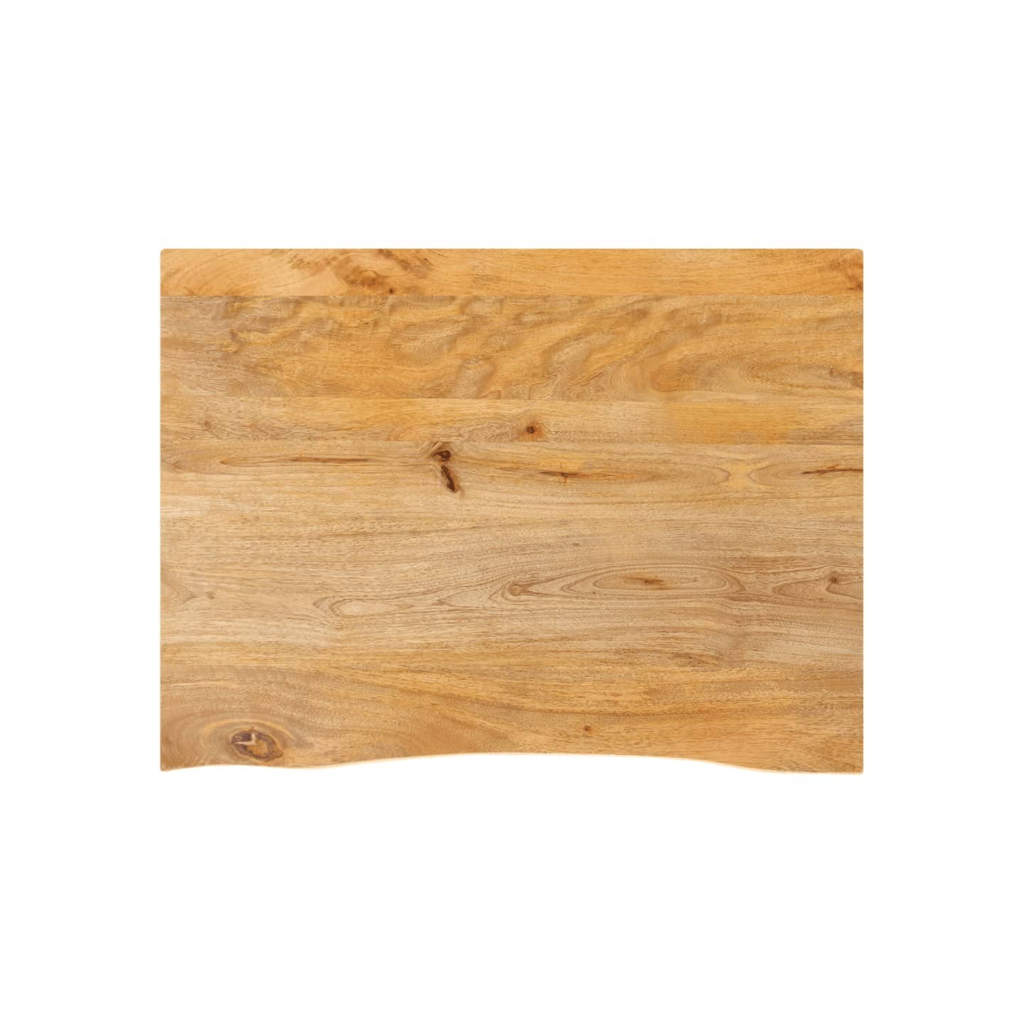 Dessus de table à bord vivant 70x60x3,8 cm bois massif manguier