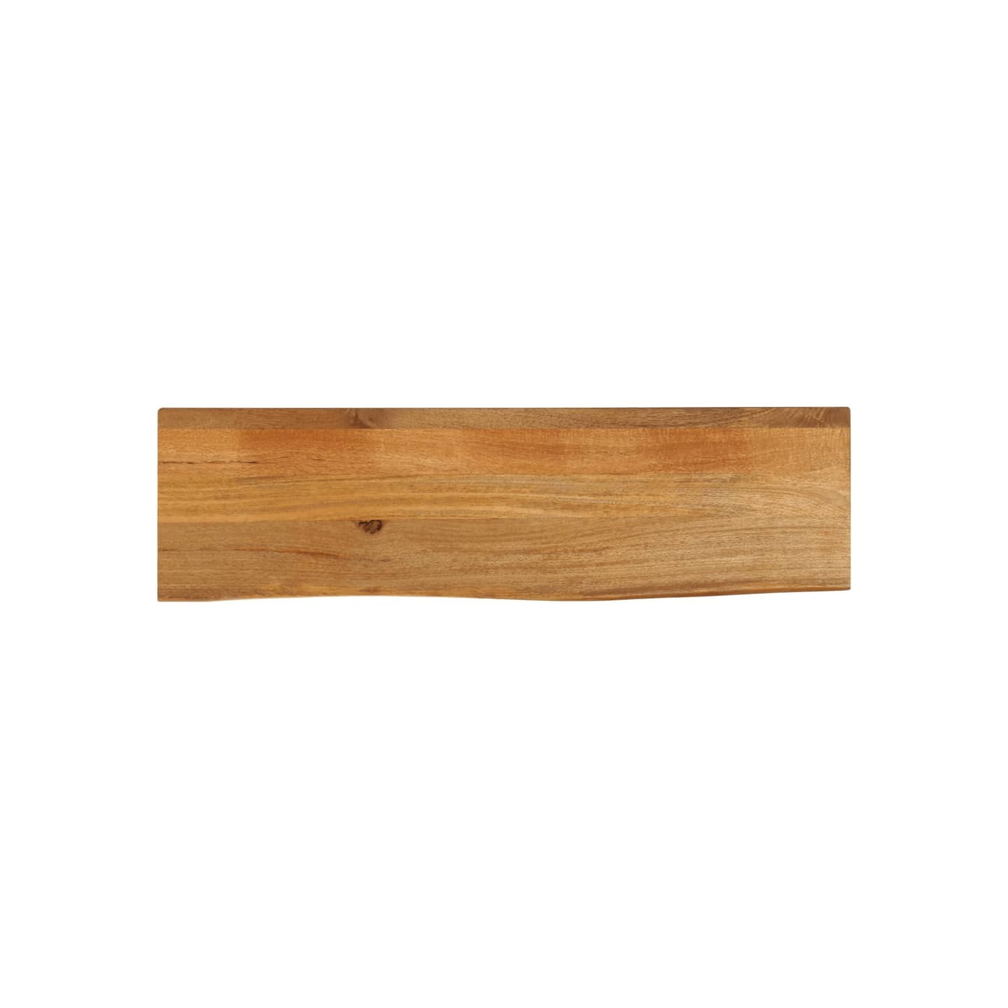 Dessus de table à bord vivant 120x30x2,5cm bois massif manguier
