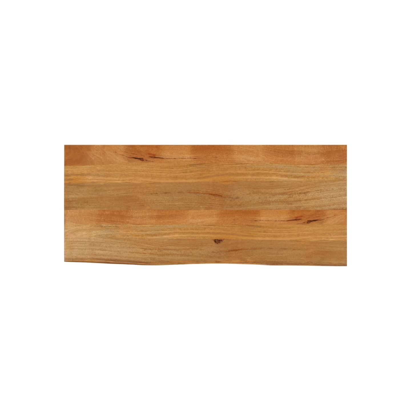 Dessus de table à bord vivant 140x60x2,5cm bois massif manguier