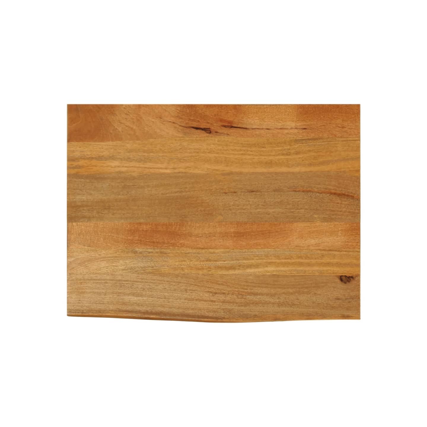 Dessus de table à bord vivant 90x60x3,8 cm bois massif manguier