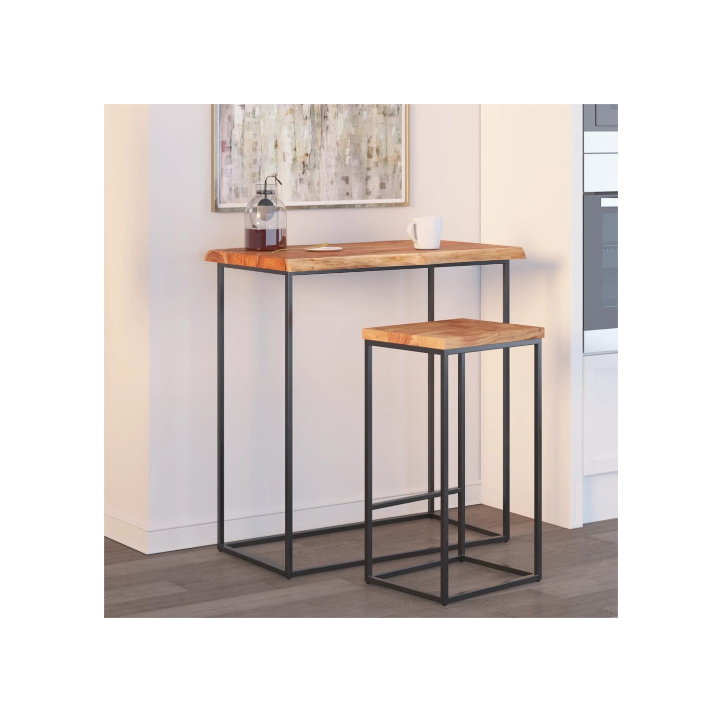Dessus de table 70x40x2,5 cm rectangulaire bois massif d'acacia