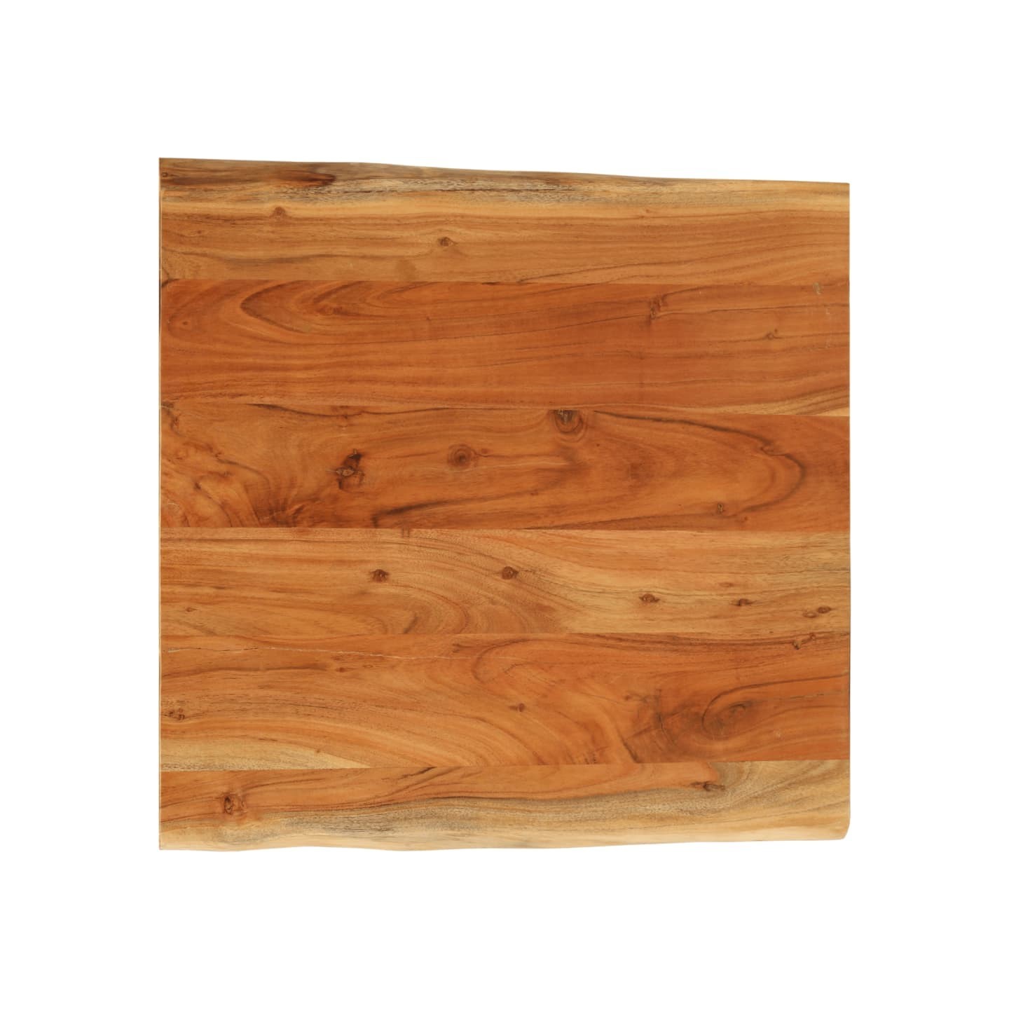 Dessus de table 40x40x3,8 cm carré bois massif d'acacia