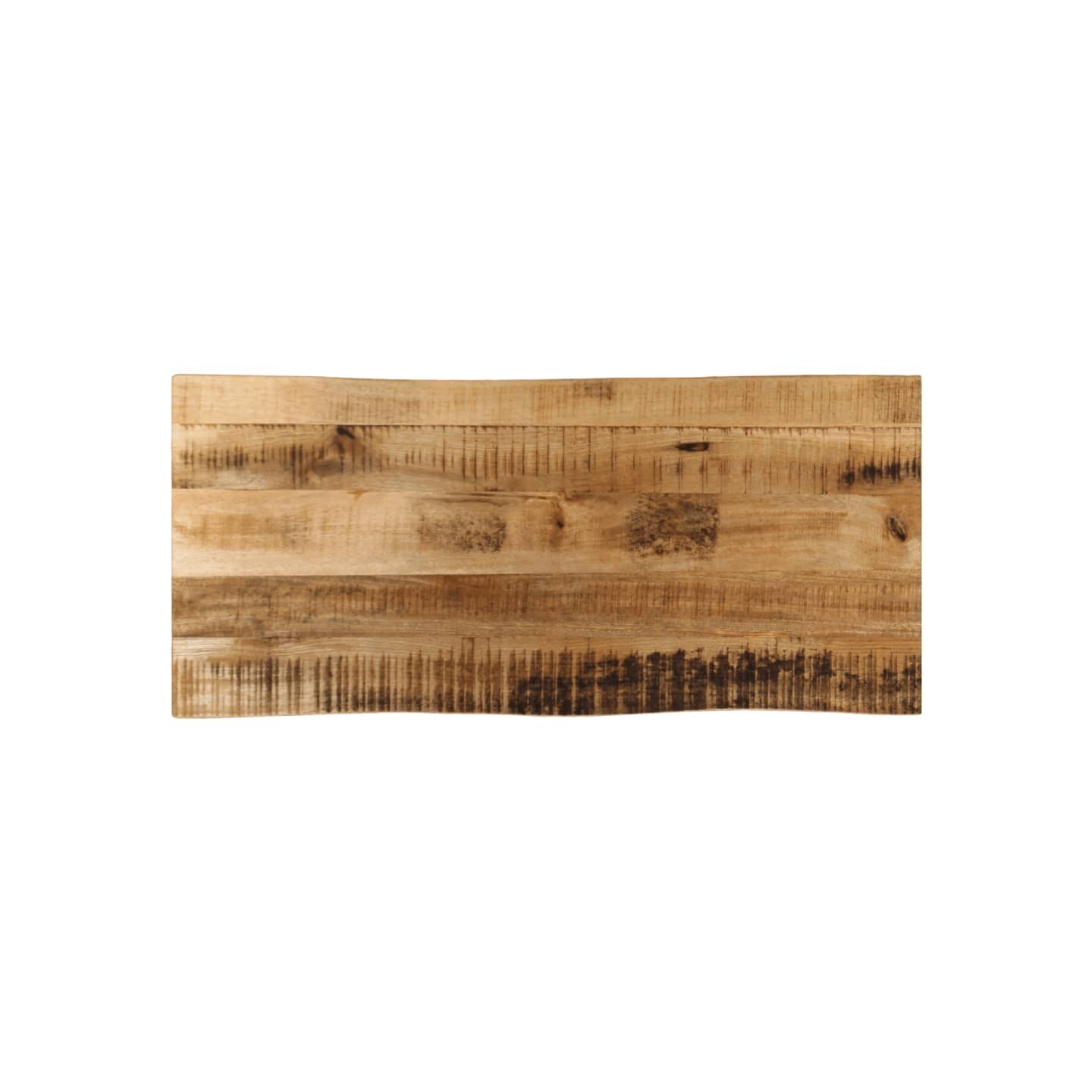 Dessus de table bord vivant 80x40x2,5 cm bois de manguier brut
