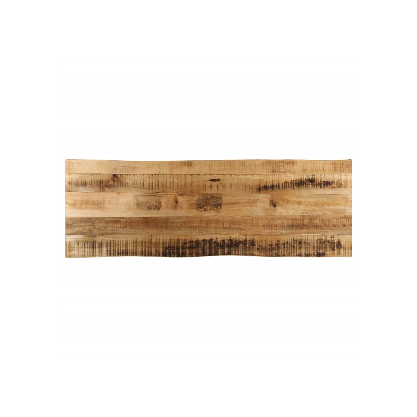 Dessus de table bord vivant 140x40x2,5 cm bois de manguier brut