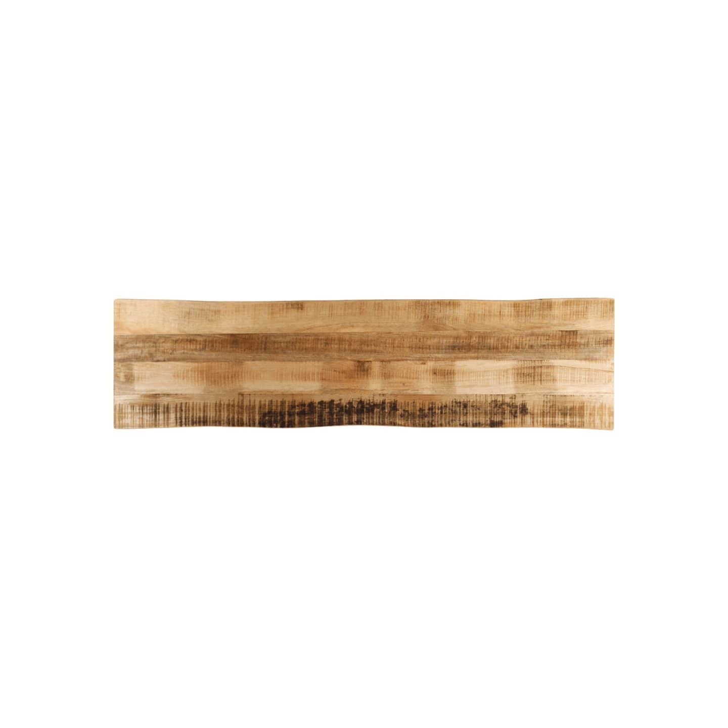 Dessus de table bord vivant 180x40x2,5 cm bois de manguier brut